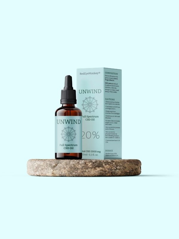 UNWIND 20% CBD Oil – Full Spectrum Drops