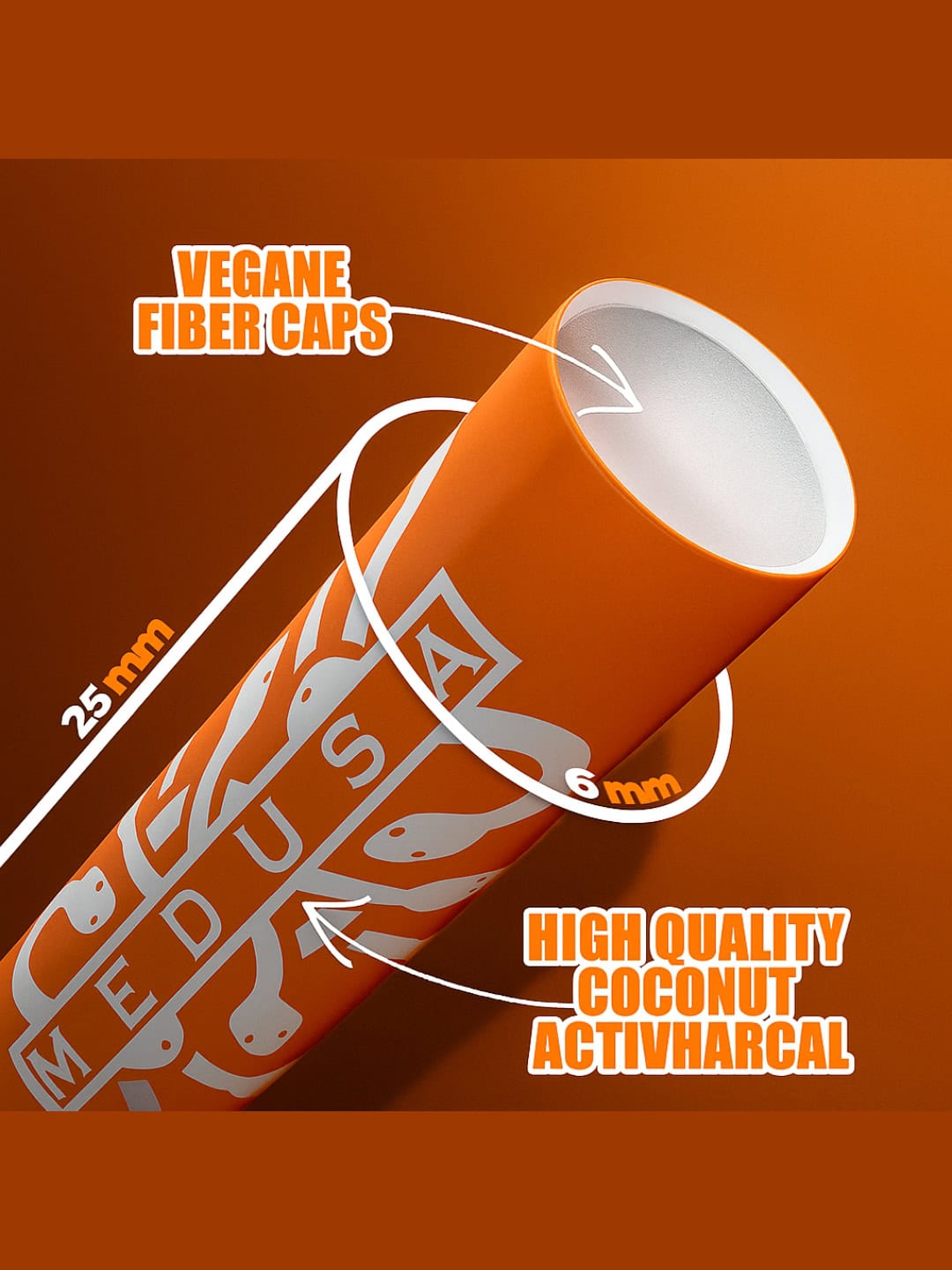 Medusa Carbon Filters 6mm SUNSET 50 pcs - Image 3