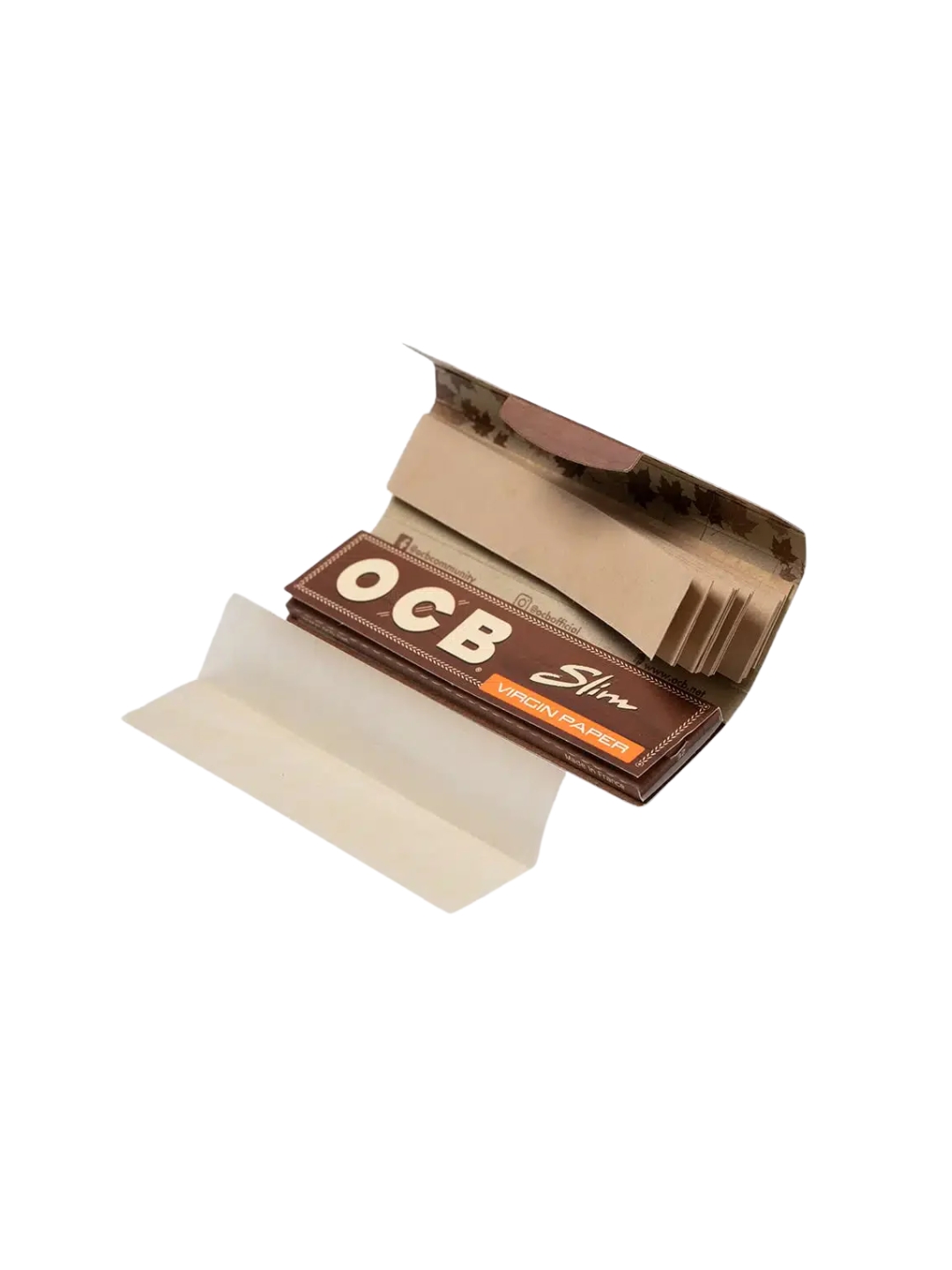 OCB Virgin King Size Slim Rolling Papers & Tips - Image 2