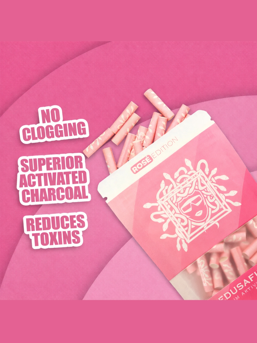 Medusa Carbon Filters 6mm PINK 50 pcs - Image 2