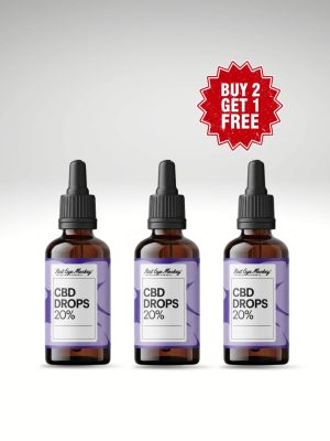 20% CBD Oil – Full Spectrum Drops (Buy 2 Get 1 Free)