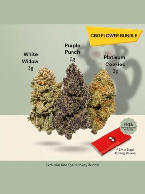 CBG Flower Discovery Bundle - 9g + FREE Rolling Papers