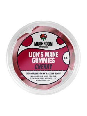Mushroom Bakehouse Lion’s Mane Gummies Cherry - 200 mg Mushroom Extract
